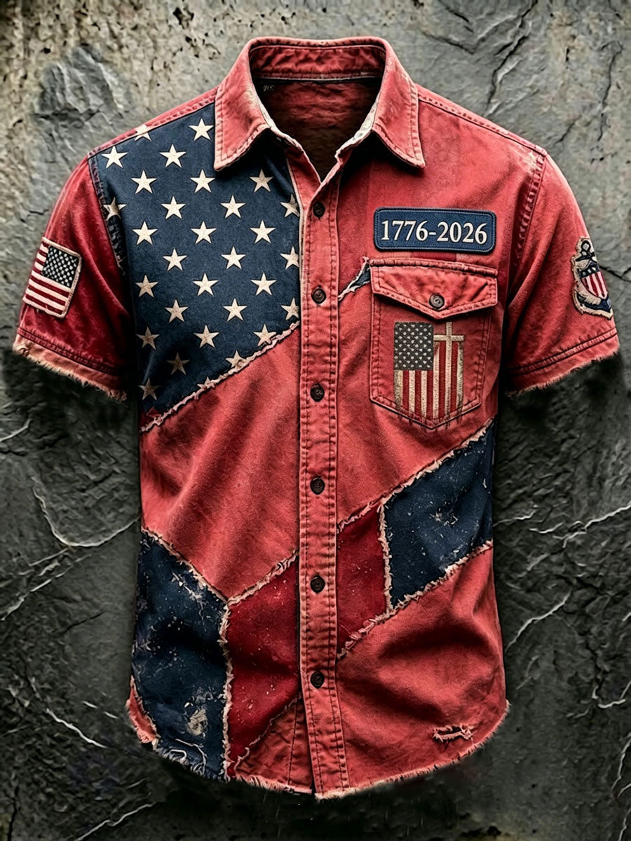 Men'S 250Th Anniversary National Print Shirt